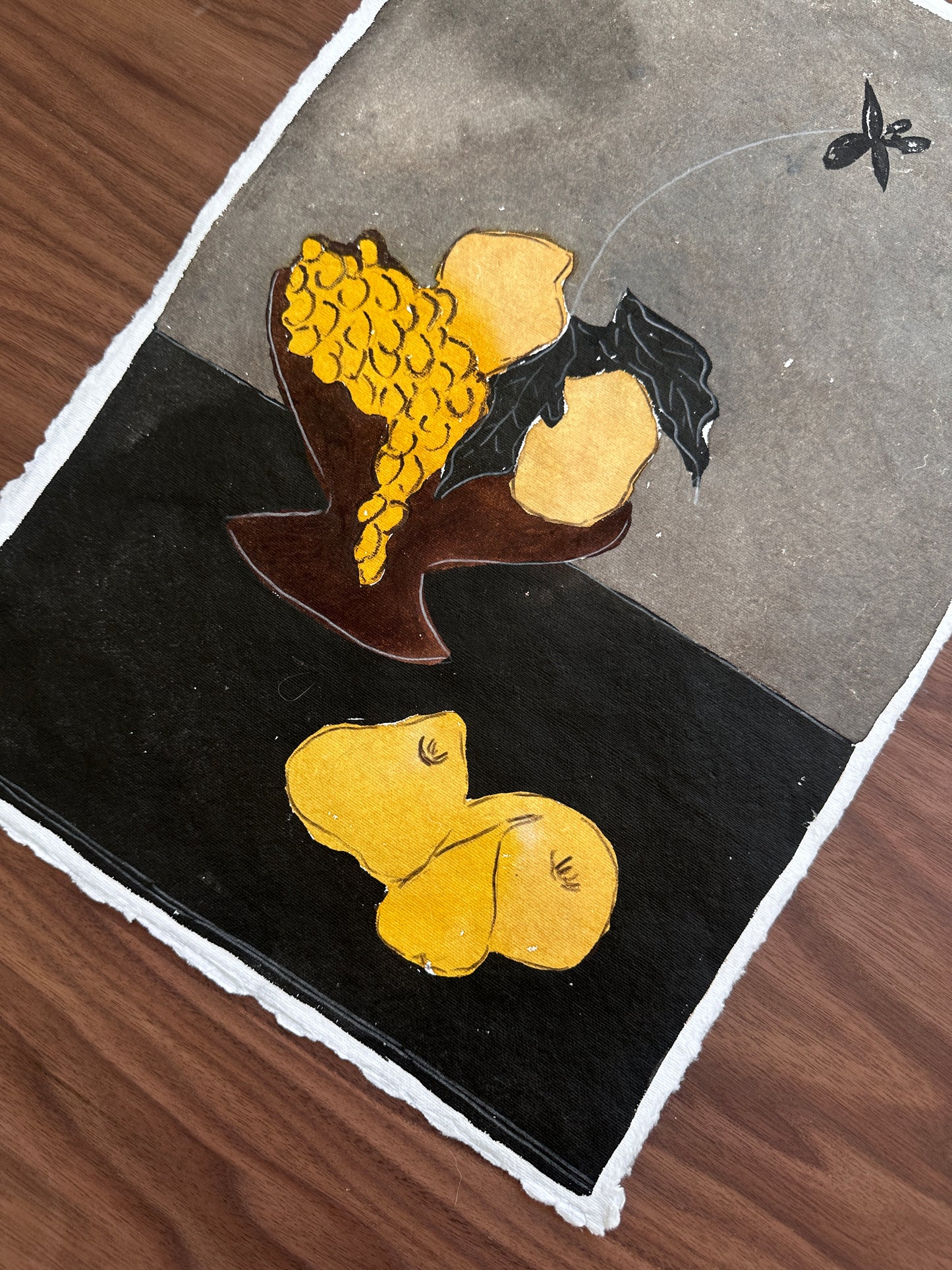 Quince and Grapes - Unframed Original