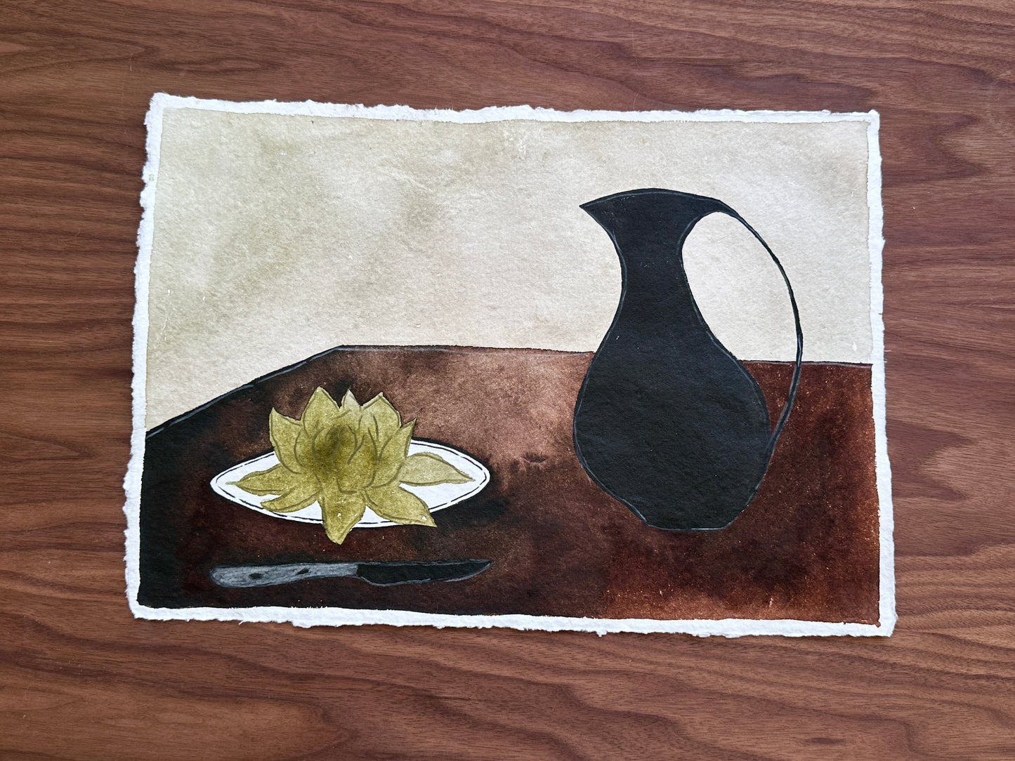 Artichoke with butter - Unframed Original