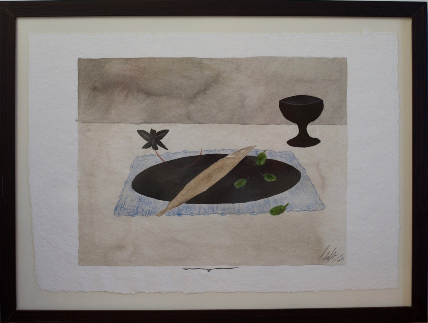 Table for 1 - Framed Original