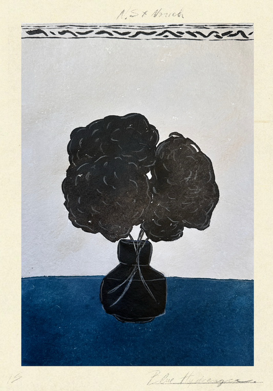 Blue Hydrangeas - Unframed Original