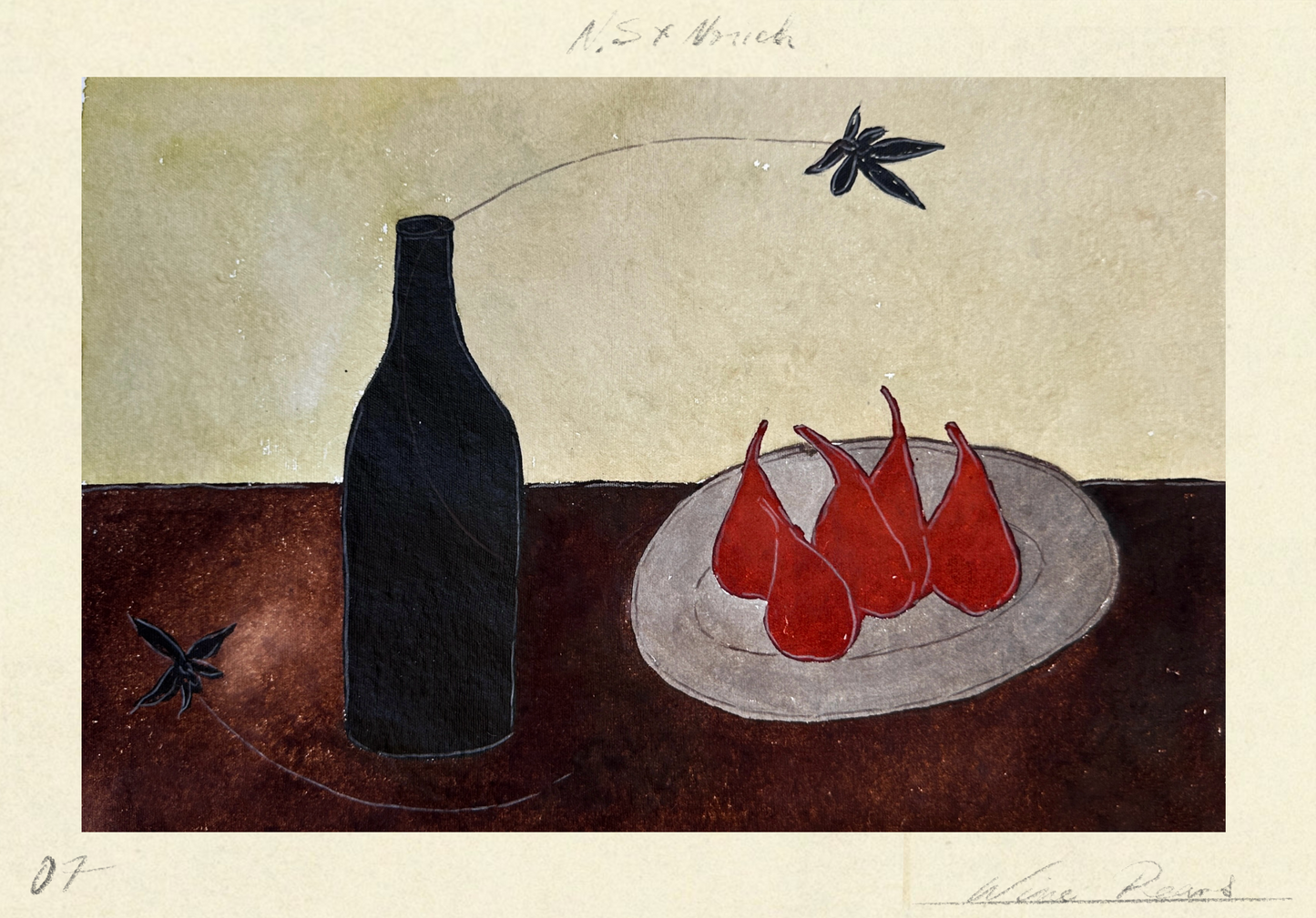 Wine pears - Unframed Original