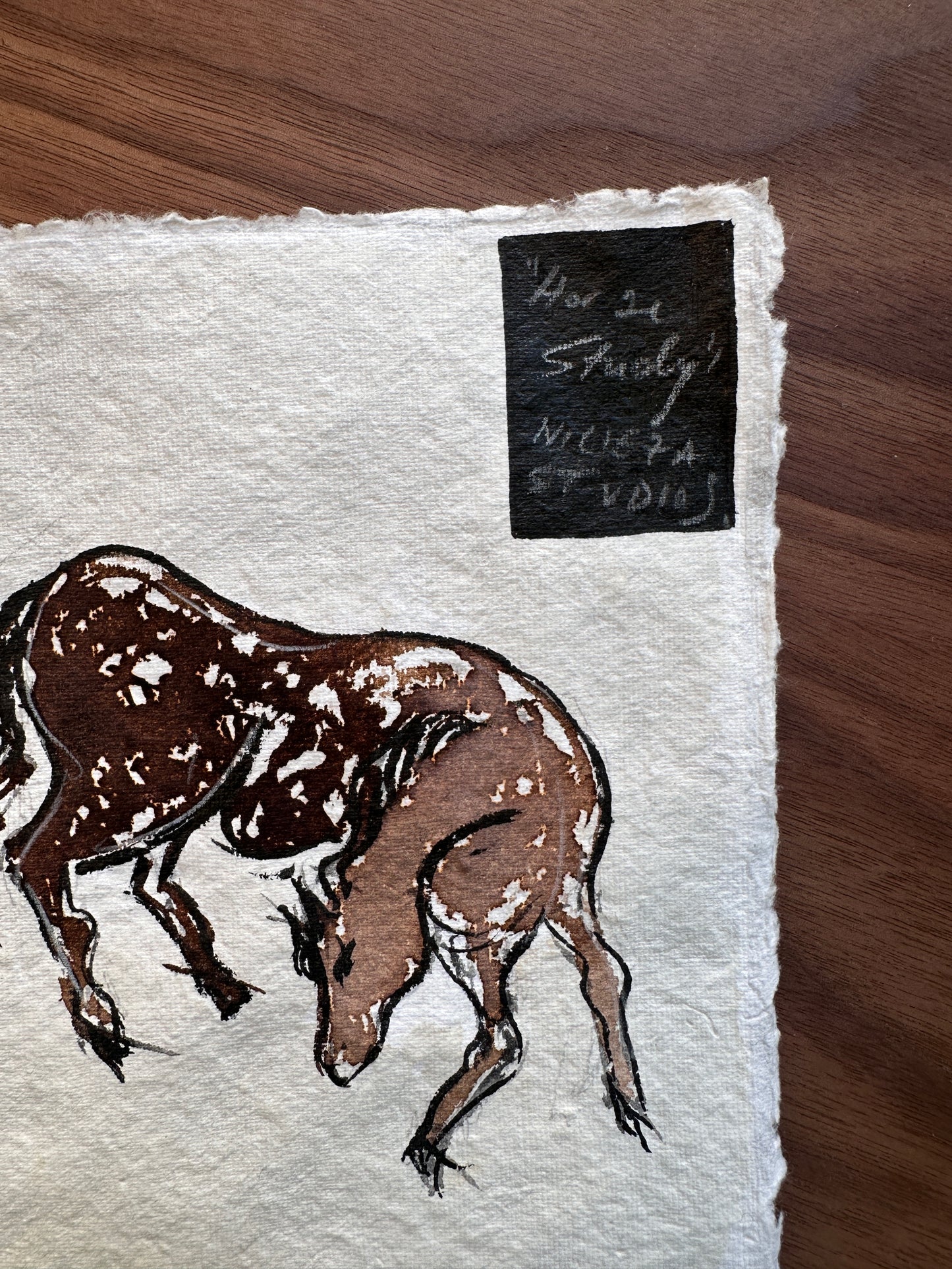 Horse Study n.03 - Unframed Original