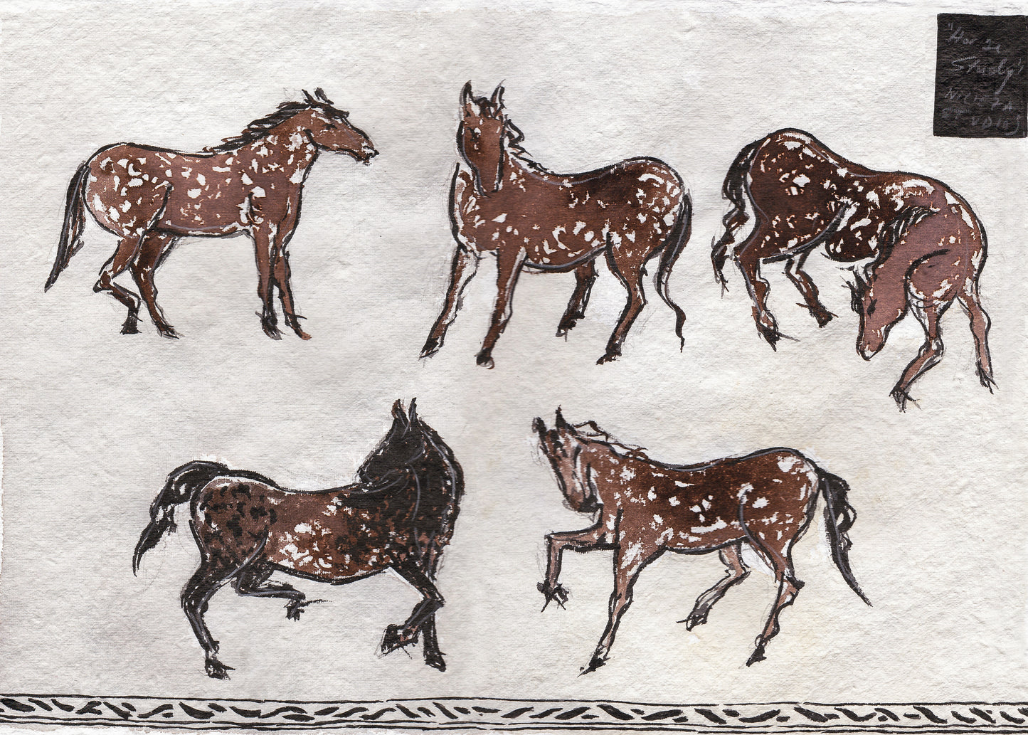 Horse Study n.03 - Unframed Original