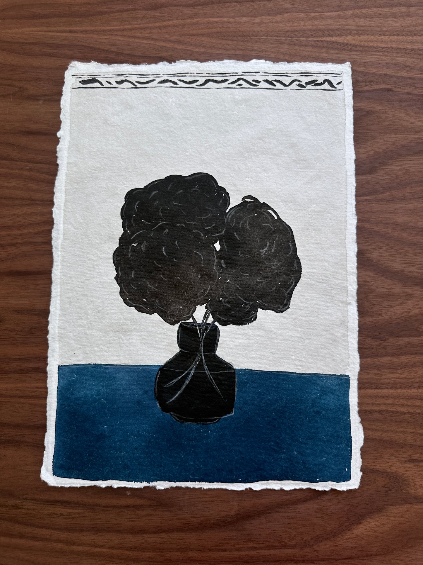 Blue Hydrangeas - Unframed Original